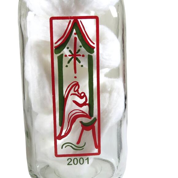 Eggnog Milk Bottle 2001 Christmas Collectible Colorado Nativity Farmhouse Décor - Picture 5 of 8